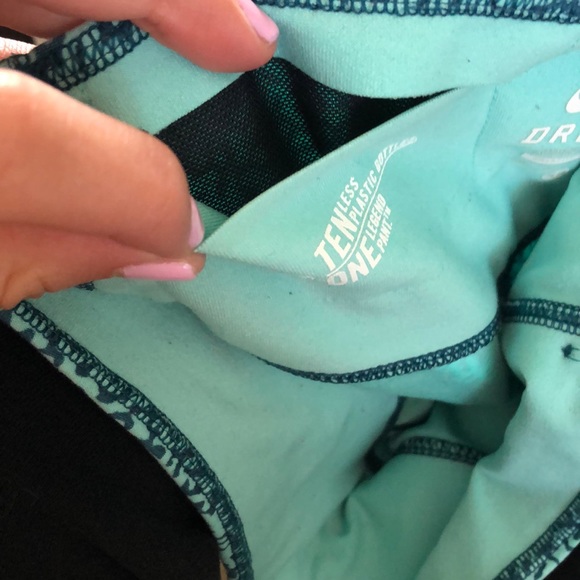 NIKE dri-fit teal/green printed leggings size XS - Picture 8 of 12